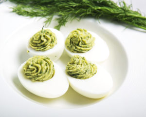 jajka faszerowane z wasabi