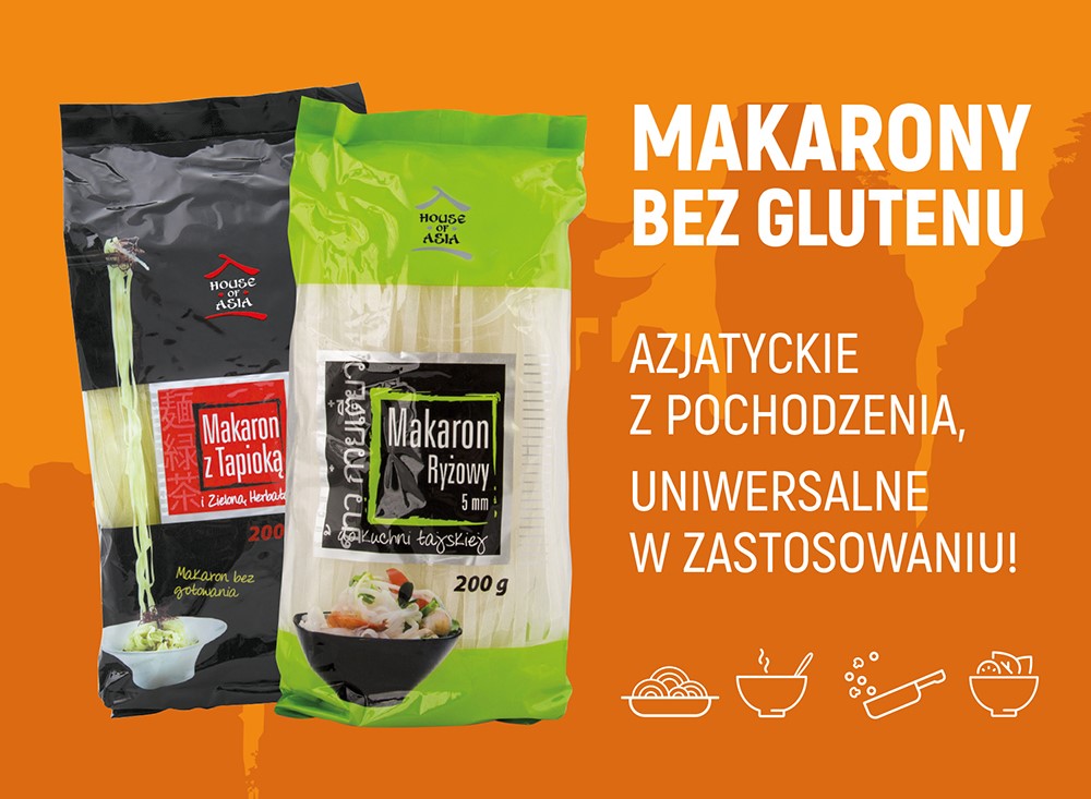 Azjatyckie makarony bezglutenowe