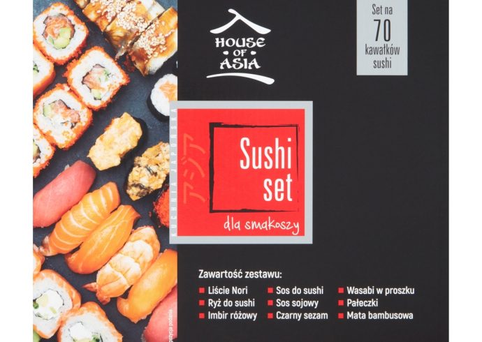 Zestaw do sushi Premium dla 4-6 osób 70 kawałków House of Asia