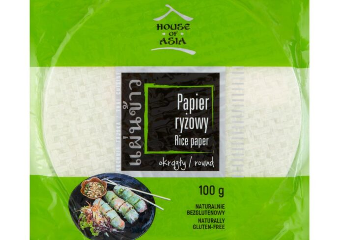 Bezglutenowy papier ryżowy 100g House of Asia