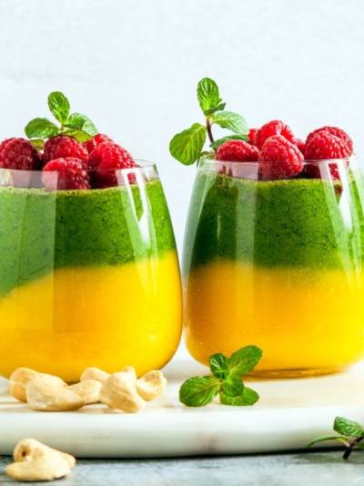 Smoothie z mango, szpinakiem i mleczkiem kokosowym House of Asia