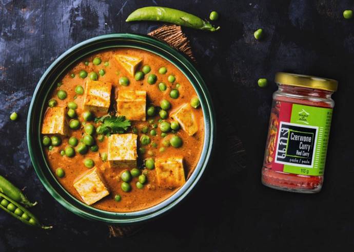 Curry z tofu i zielonym groszkiem House of Asia