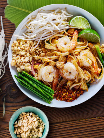 Pad Thai z krewetkami i jackfruitem szarpanym House of Asia