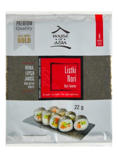 Sushi Nori Premium liście alg morskich 8 szt. house of asia