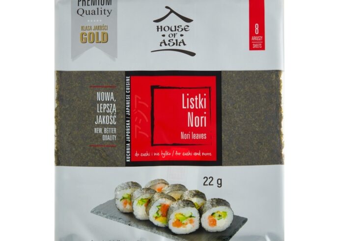 Sushi Nori Premium liście alg morskich 8 szt. house of asia