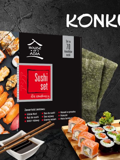 Konkurs Międzynarodowy Dzień Sushi wygraj zestaw Sushi Premium House of Asia