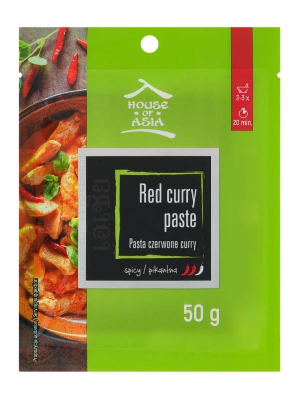 Pasta curry czerwona 50g House of Asia