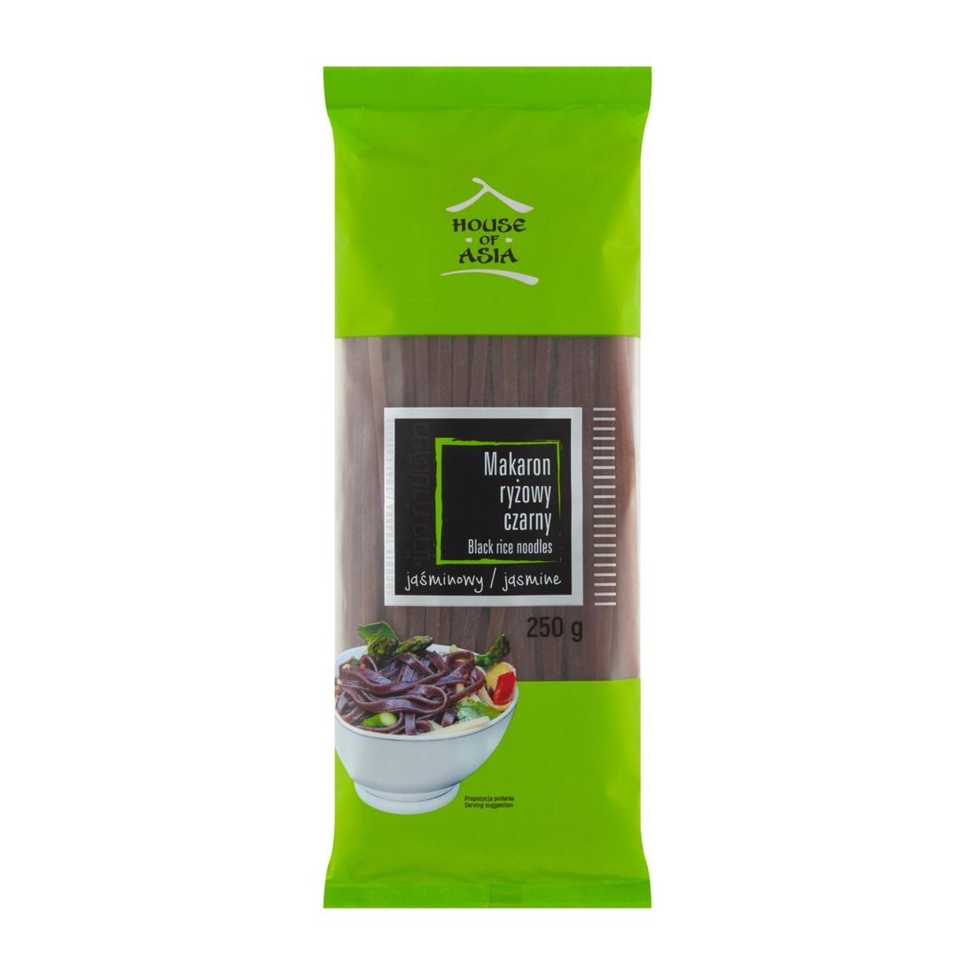 Bezglutenowy makaron ryżowy jaśminowy czarny 250g House of Asia