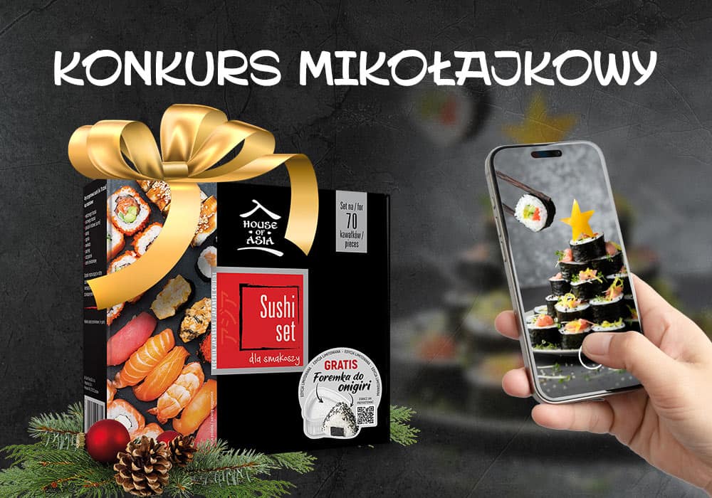 Zgarnij zestaw Sushi Premium w konkursie Mikołajkowym 12.2024