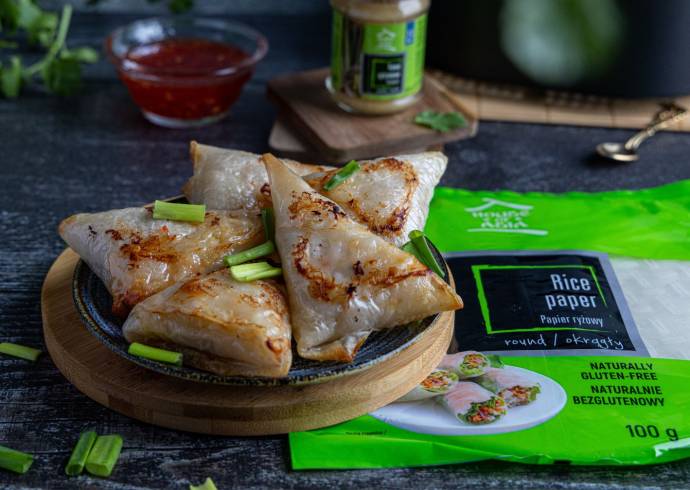 Pierożki z papieru ryżowego z krewetkami z airfryer’a House of Asia