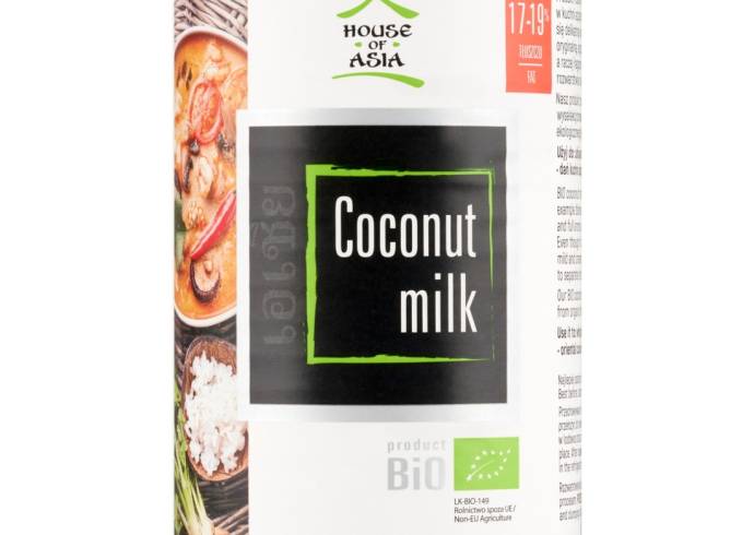 Mleczko kokosowe BIO 17-19% 400ml House of Asia