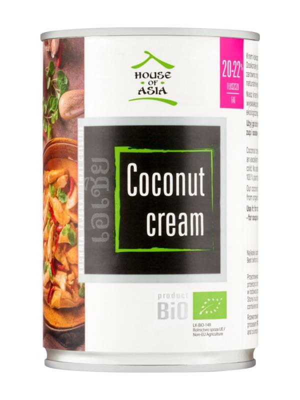 Mleczko kokosowe BIO 20-22% 400ml House of Asia