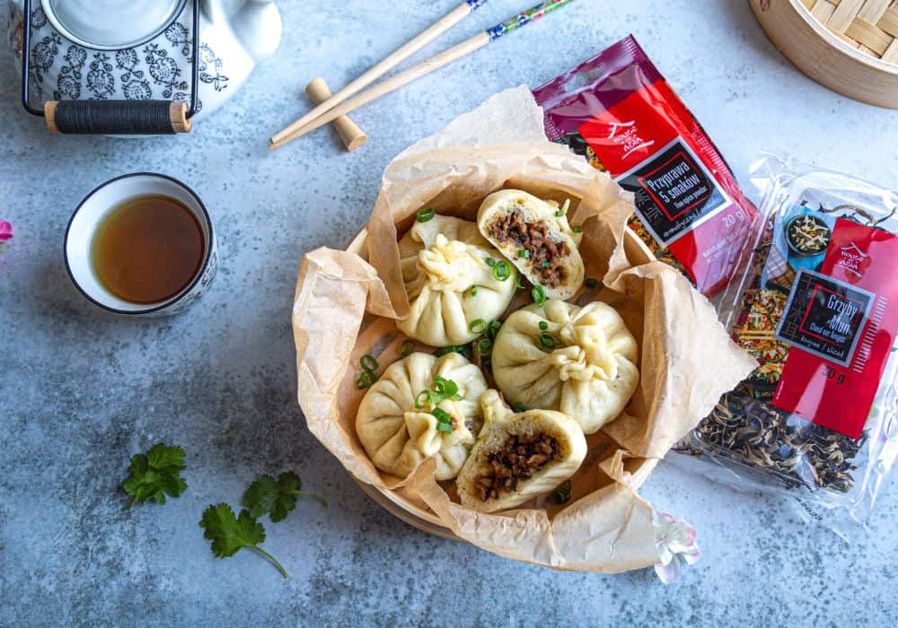 Bułeczki Baozi z wieprzowiną