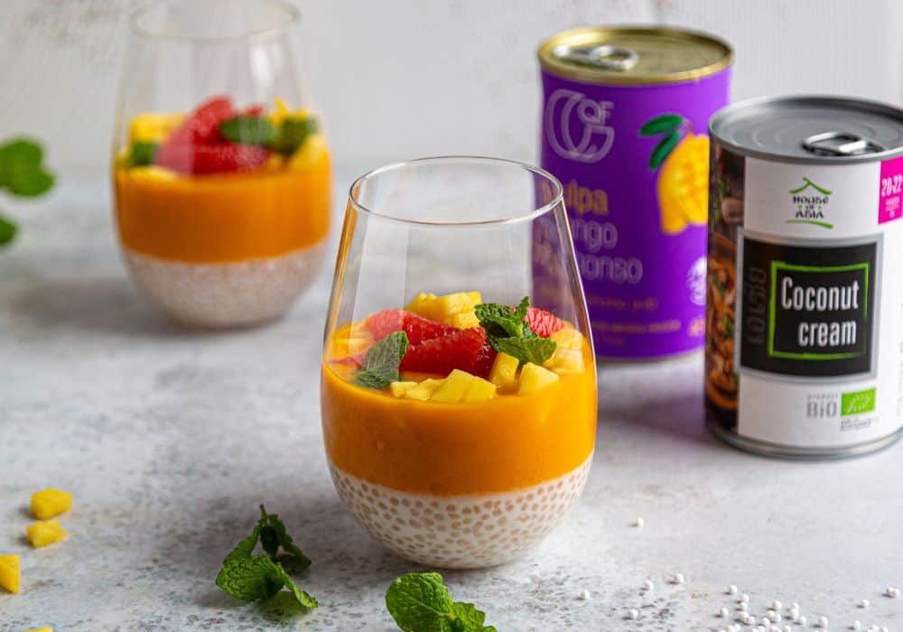 Deser z mango i tapioką
