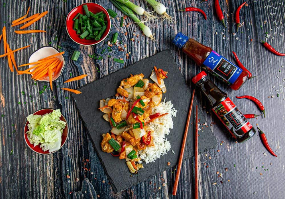 Indyk z ryżem jaśminowym w sosie Kimchi House of Asia