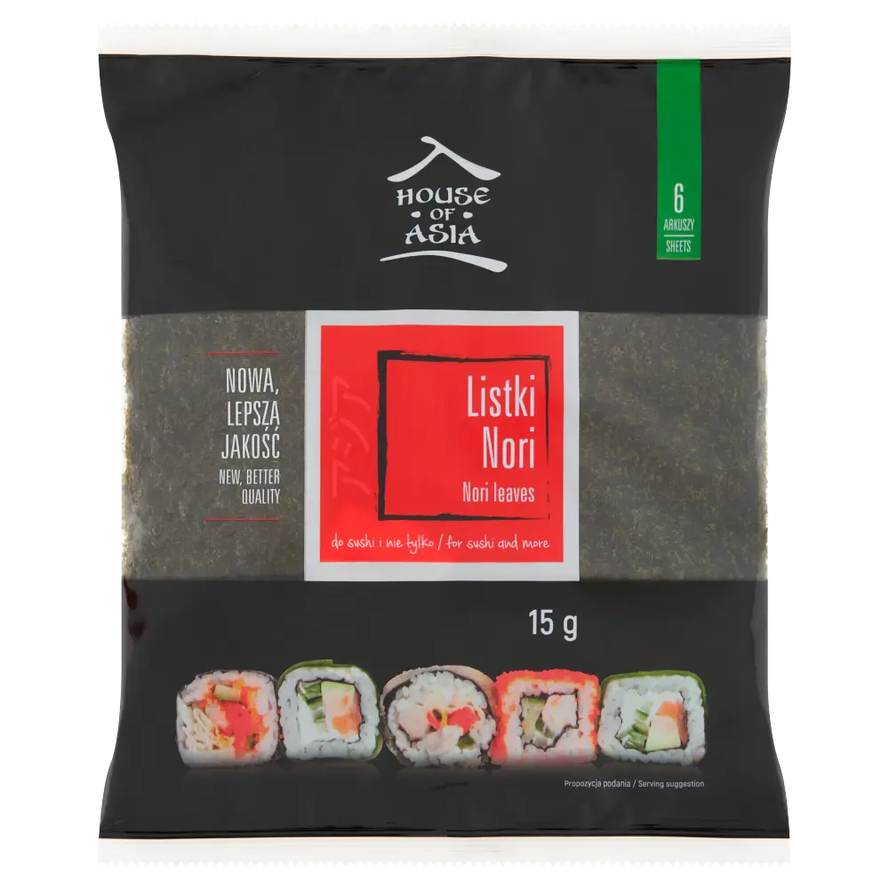 Liście Nori alg morskich 15 g