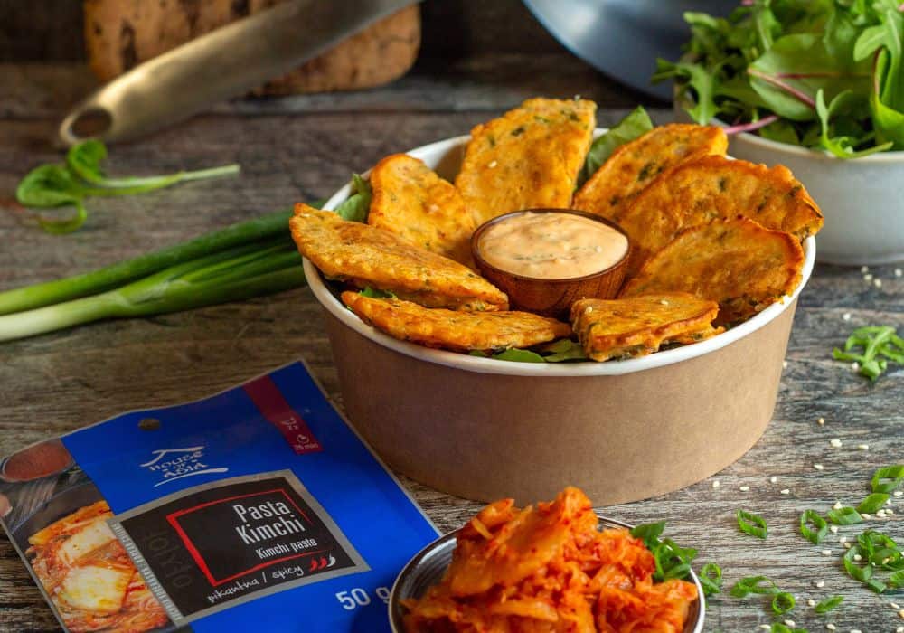 Placki z kimchi