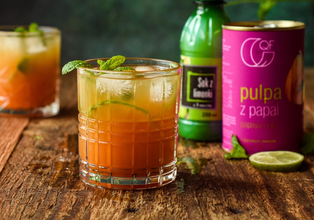 Orzeźwiające papaya mojito