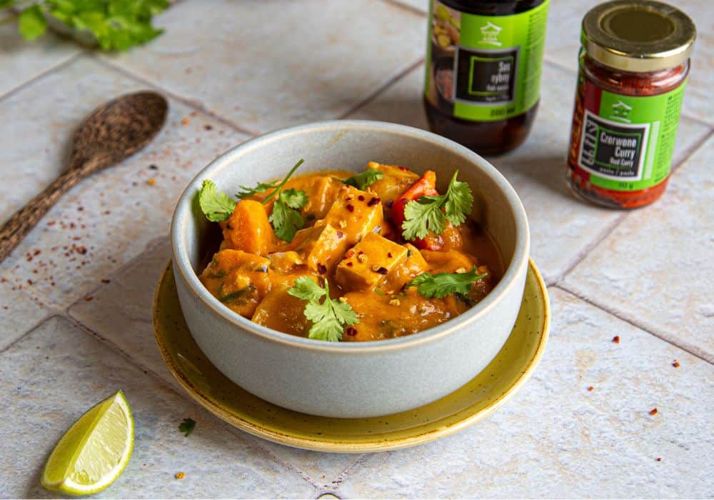 Wege curry z dynią i tofu
