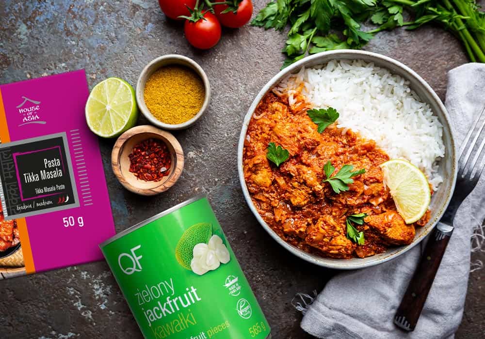 Tikka Masala z zielonym jackfruitem