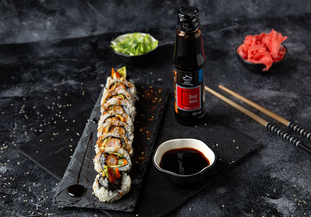 California maki z krewetką w tempurze