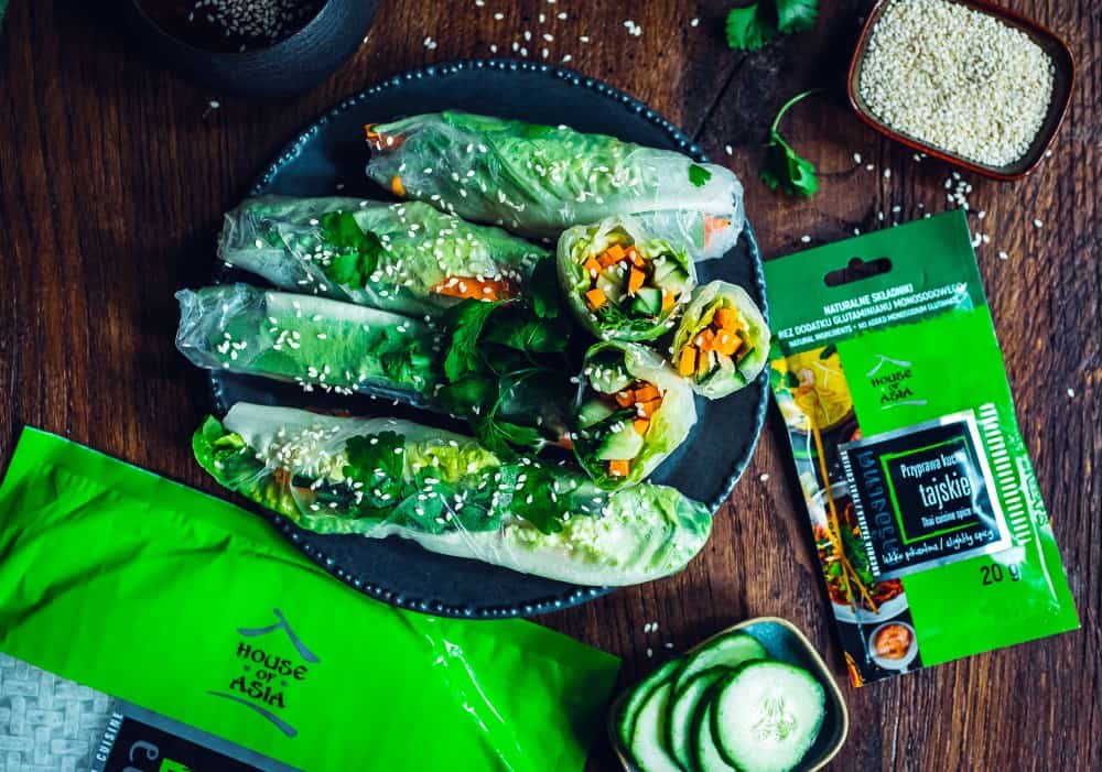 Fresh spring rolls z sosem sweet chili