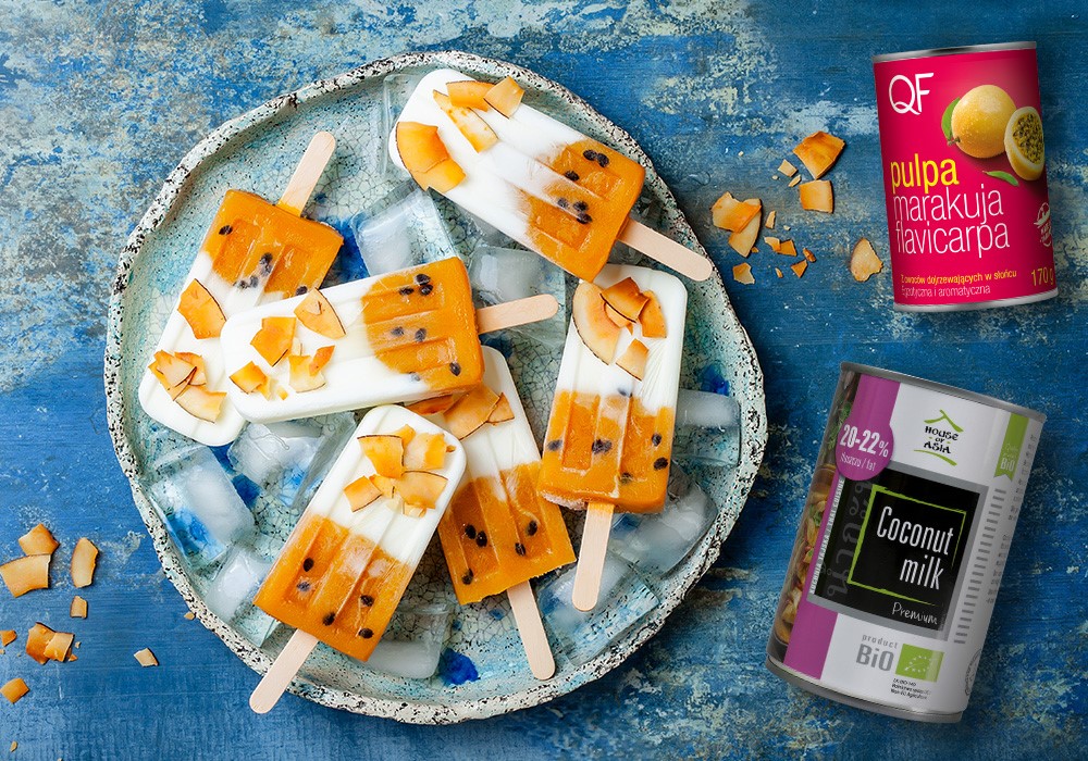 Lody kokosowe z marakują