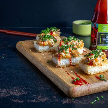 Crispy Rice z tatarem z łososia