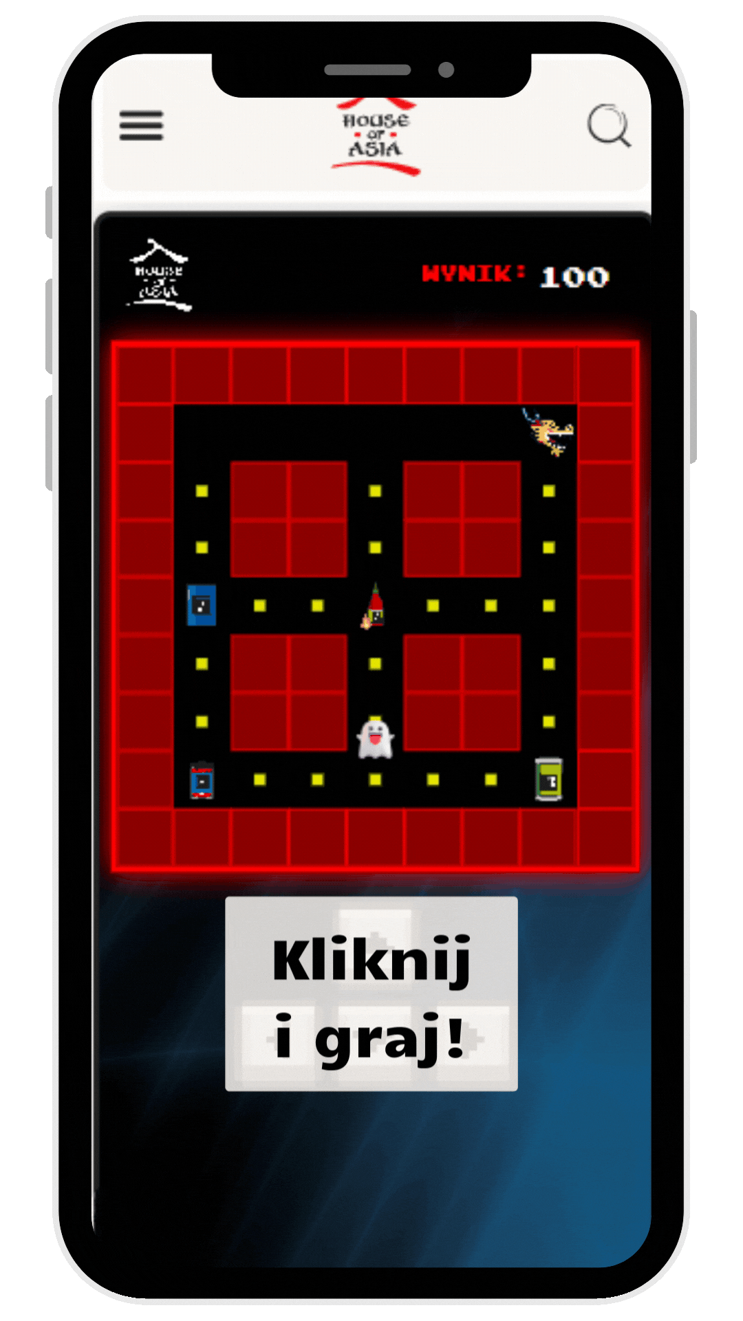 Gra Pacman House of Asia – interaktywna zabawa online